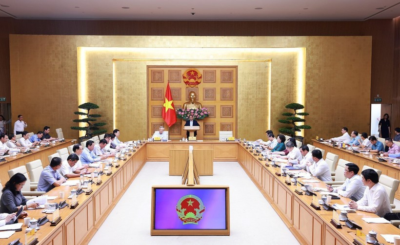 Vue d’ensemble de la conférence faisant le bilan d’un mois de fonctionnement de ce système, à Hanoi, le 28 juillet. Photo : VNA