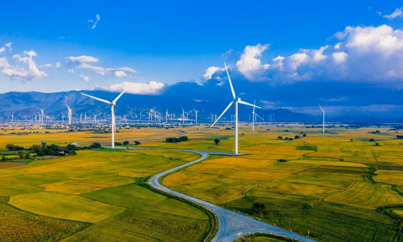 Un parc éolien dans la province de Khanh Hoa. Photo : tapchicongthuong.vn