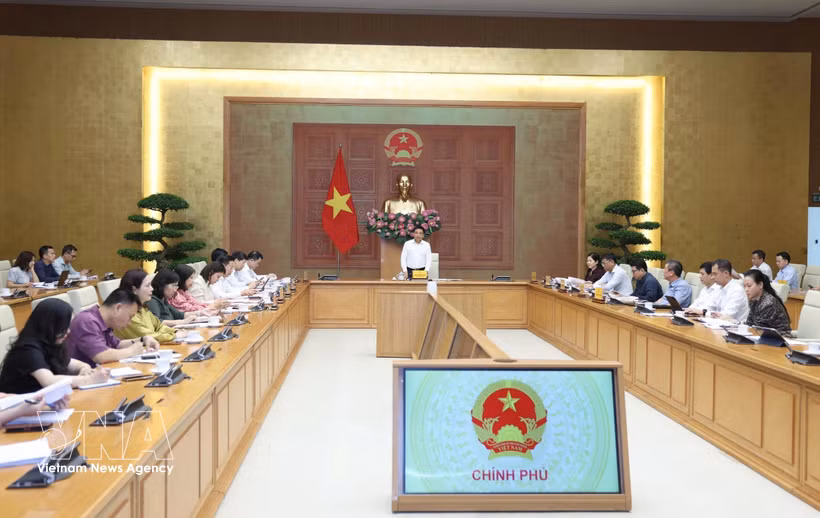 Vue de la réunion du Comité de pilotage de la gestion des prix, à Hanoi, le 26 juin. Photo: VNA
