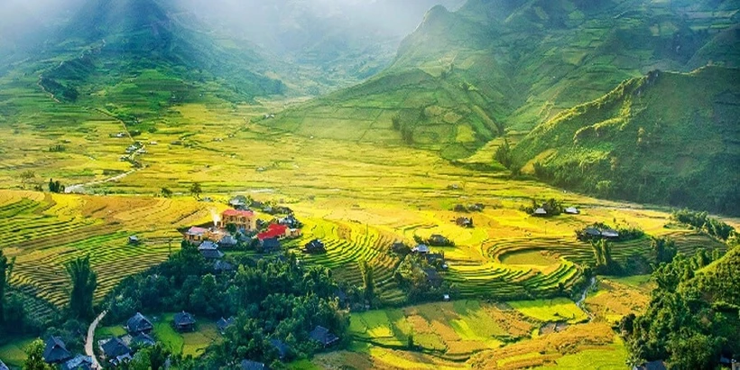 La nature se fait artiste dans le district de Mai Châu, province de Hoa Binh, au mois de juin. Photo : Internet