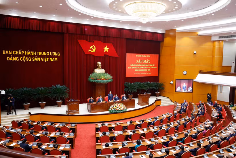 Vue panoramique de la rencontre, à Hanoi, le 4 février. Photo: VNA