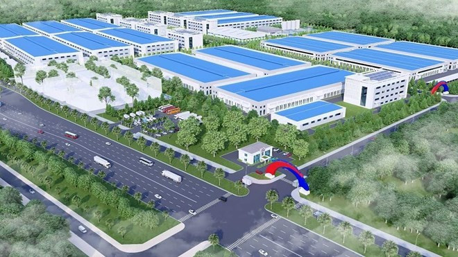 Hai Phong a mis en chantier le cluster industriel Tiên Cuong 2 en mai 2024. Photo: Portail de Hai Phong
