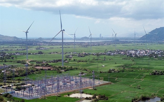 Un parc éolien dans le district de Thuân Bac, province de Ninh Thuân. Photo: VNA