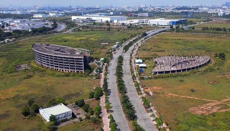 Le parc de haute technologie de Saigon (SHTP) à Hô Chi Minh-Ville dispose d’un fonds foncier pour attirer de nouveaux projets. Photo : baodautu.vn