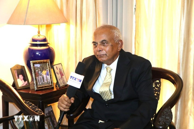 Le général P.K. Chakravorty, ancien attaché de défense indien au Vietnam. Photo : VNA