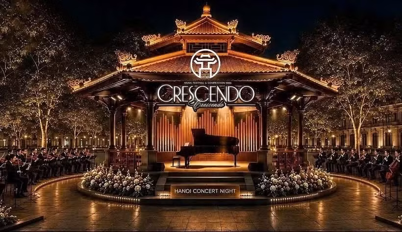 Le concert symphonique en plein air illuminera le lac Hoàn Kiêm à Hanoi. Photo : VietnamPlus