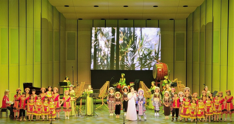 Une représentation au concert "Thanh Âm Xanh 2025". Photo : VOV