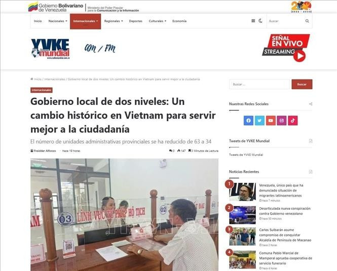 RadioMundial met en lumière la transition du Vietnam vers un système d’administration locale à deux niveaux. Photo : VNA
