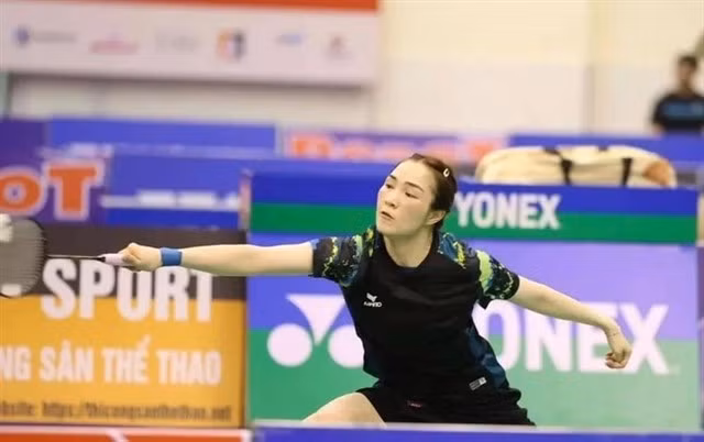 La badiste vietnamienne Vu Thi Trang en action. Photo: VBF