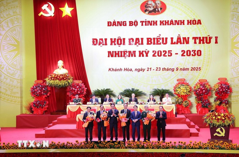 Une vision du premier Congrès de l’Organisation du Parti de la province de Khanh Hoa pour le mandat 2025-2030. Photo: VNA