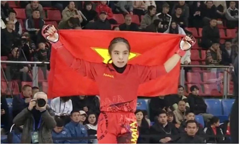 Lo Thi Phung a remporté la seule médaille d’or du Vietnam lors de la troisième édition des Championnats asiatiques d’arts martiaux mixtes 2026, à Luzhou, en Chine. Photos : MMA