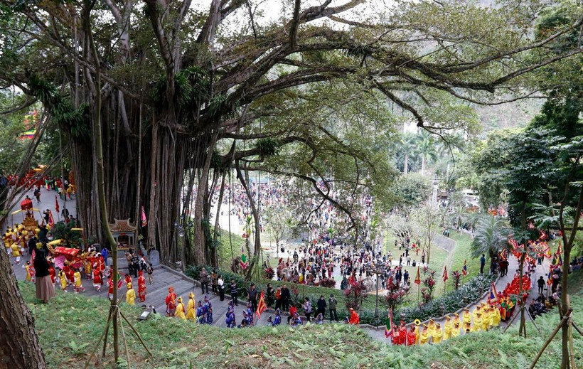 Ouverture du festival du temple Thuong, dans la province montagneuse de Lào Cai. Photo : VNA