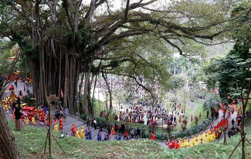 Ouverture du festival du temple Thuong, dans la province montagneuse de Lào Cai. Photo : VNA