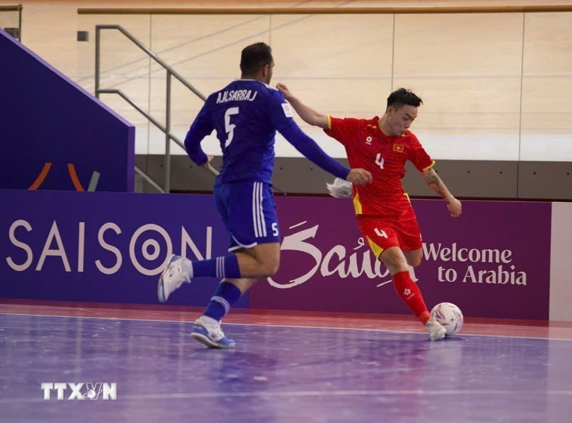 Le Vietnam bat le Koweït 5-4 lors du match d’ouverture de la Coupe d’Asie de futsal de l’AFC 2026. Photo : VNA