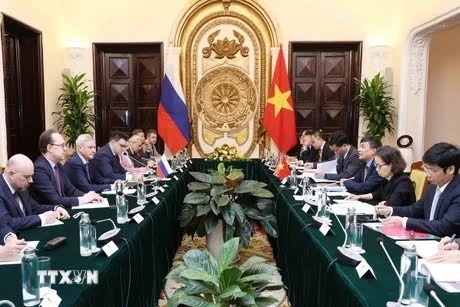 Le 13e dialogue stratégique Vietnam-Russie sur la diplomatie, la défense et la sécurité a eu lieu à Hanoï en mars 2024. Photo : VNA