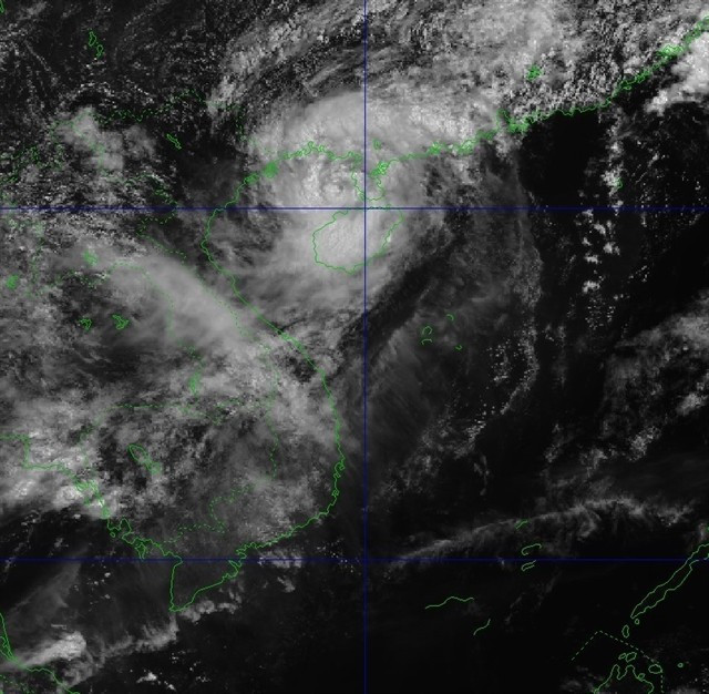 Image satellite de la tempête Wutip le 14 juin 2025. Photo : VNA