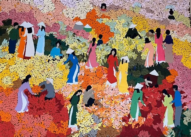 Oeuvre de l'artiste Hoàng Phuong Liên. Photo: gracieuseté du groupe G39