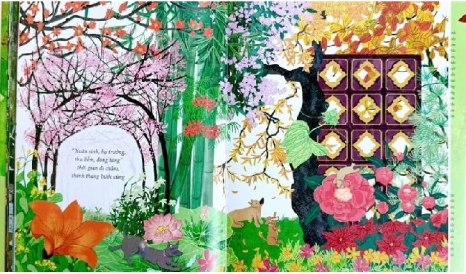 Le livre illustré vietnamien "Dao buoc voi Thoi Gian" (Marcher avec le temps) de Quynh Huong. Photo : nhungvisao.com