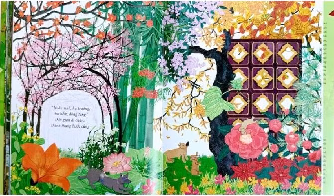 Le livre illustré vietnamien "Dao buoc voi Thoi Gian" (Marcher avec le temps) de Quynh Huong. Photo : nhungvisao.com