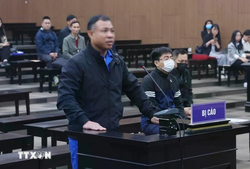 L’accusé Nghiêm Quang Minh lors de son procès devant le Tribunal populaire de Hanoi. Photo : VNA