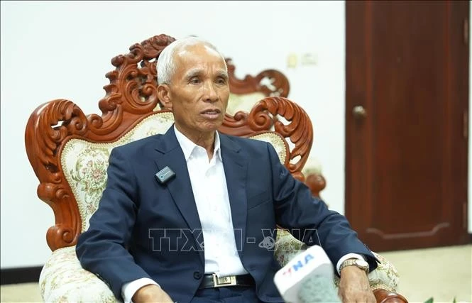 Khamphanh Pheuyavong, président du Commission de la propagande et de l’éducation du Parti populaire révolutionnaire lao (PPRL). Photo: VNA