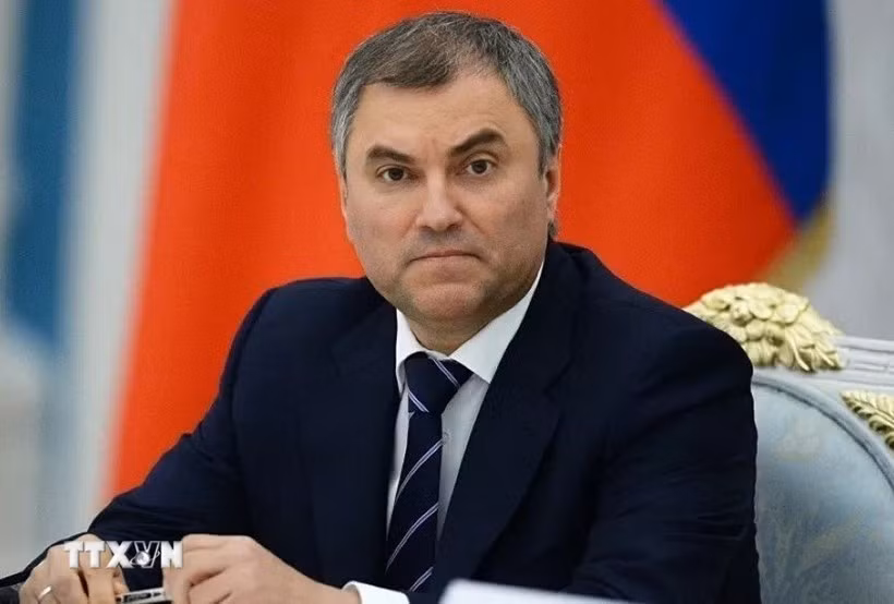 Le président de la Douma d’État de l’Assemblée fédérale russe, Vyacheslav Volodine attendu au Vietnam. Photo : AP/VNA