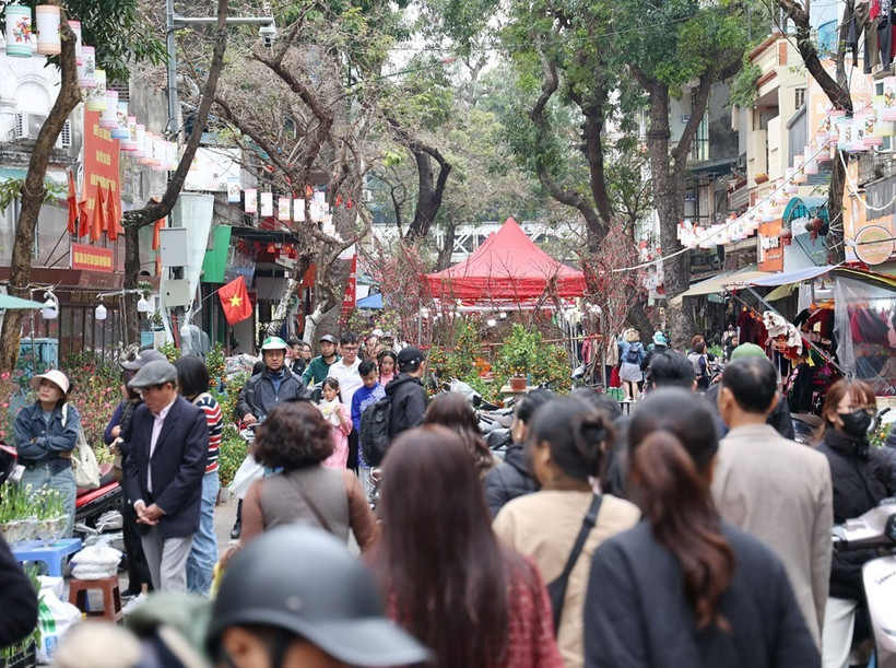 Le marché aux fleurs de Hang Luoc est le plus ancien de Hanoi. Photo: NDEL