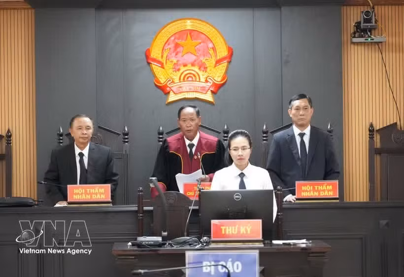 Le Tribunal populaire de la province de Dak Lak rend son verdict. Photo: VNA