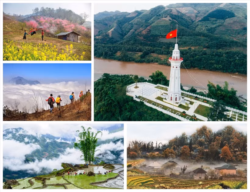 Le fleuve Rouge entre au Vietnam par la province de Lào Cai et écrit son histoire. Photo: baodantoc.vn