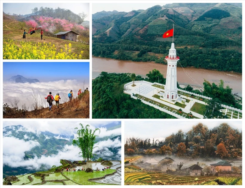 Le fleuve Rouge entre au Vietnam par la province de Lào Cai et écrit son histoire. Photo: baodantoc.vn