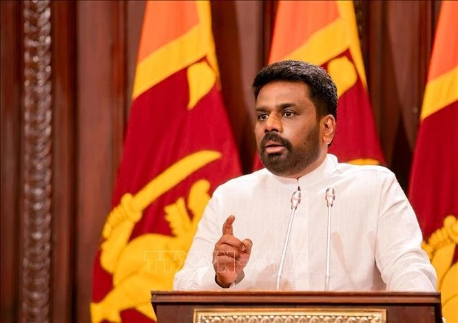 Le président sri-lankais Anura Kumara Dissanayake. Photo: Xinhua/VNA