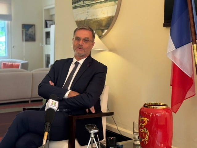 Olivier Brochet, ambassadeur de France au Vietnam. Photo: VOV