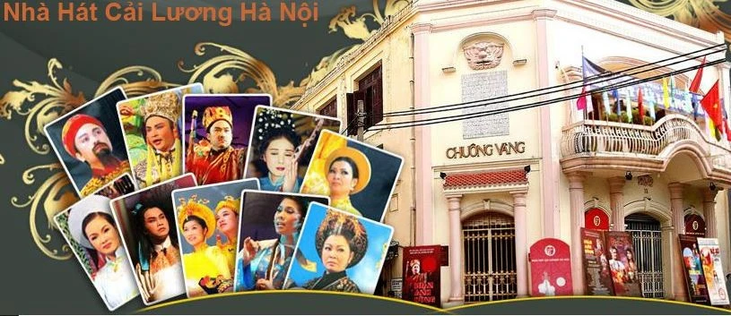 Le théâtre Chuông Vàng, où se déroulent simultanément un programme spécial de théâtre classique rénové et l’espace artistique «Chạm (toucher)», accueillent les touristes. Photo nhahatcailuonghanoi.com