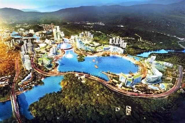 Image d’artiste du projet de casino Vân Dôn, dans la province de Quang Ninh. Photo : tuoitre.vn