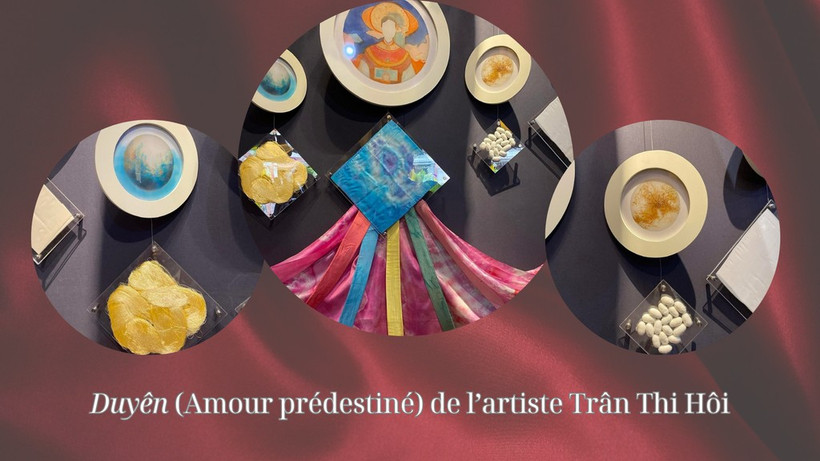 Duyên (Amour prédestiné) de l’artiste Trân Thi Hôi. Photo : Nguyên Thê Son/CVN