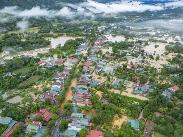 Inondations généralisées dans la commune de Hà Giang, province de Tuyên Quang. Photo : VNA