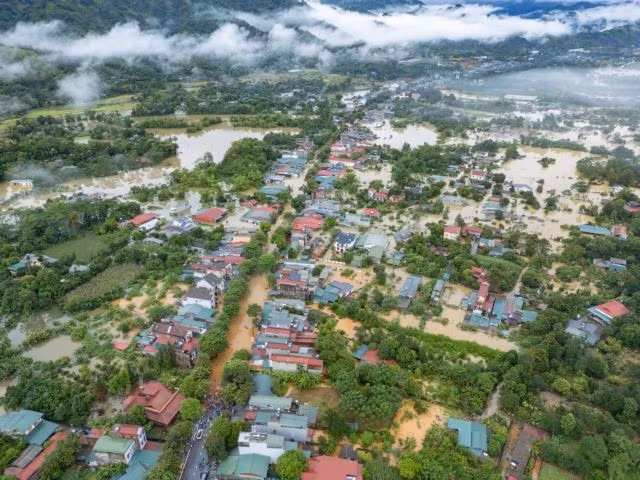 Inondations généralisées dans la commune de Hà Giang, province de Tuyên Quang. Photo : VNA