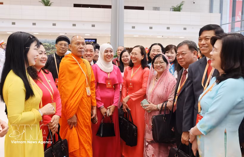 Délégués participant au 11e Congrès national du Front de la Patrie du Vietnam (FPV) pour le mandat 2026-2031. Photo : VNA