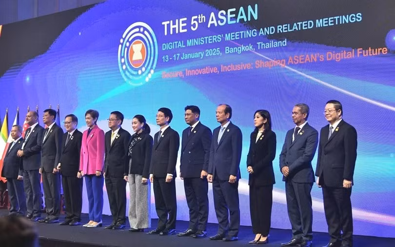 Délégués participant à la 5e réunion des ministres du Numérique de l’ASEAN (ADGMIN), à Bangkok, en Thaïlande. Photo: viettimes.vn