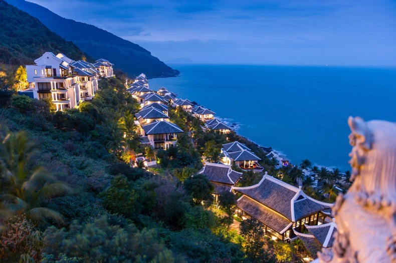 L’InterContinental Dà Nang Sun Peninsula Resort arrive en tête dans la catégorie des complexes hôteliers insulaires et balnéaires. Photo: NDEL