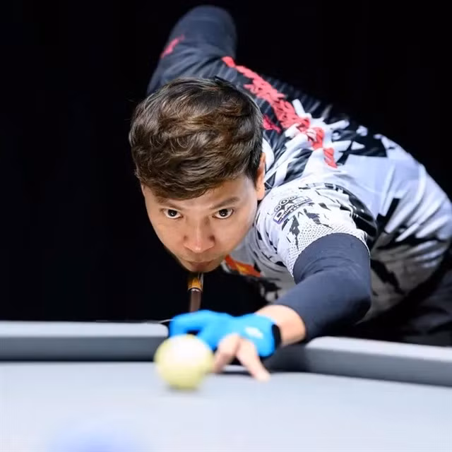 Duong Quôc Hoàng est actuellement le joueur vietnamien le mieux classé, occupant la 26e place au classement mondial de billard à neuf boules. Photo : WNT,