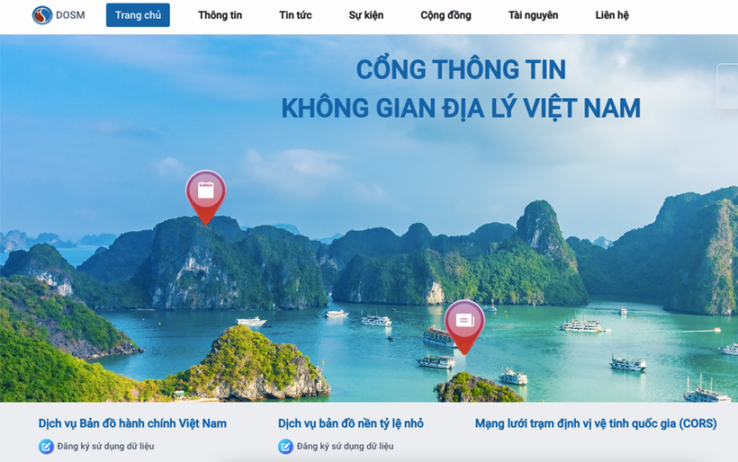 La carte numérique du Vietnam. Photo : bnews.vn.png