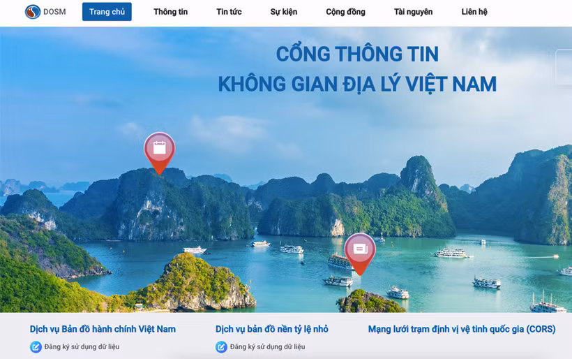 La carte numérique du Vietnam. Photo : bnews.vn.png