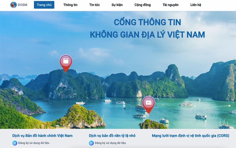 La carte numérique du Vietnam. Photo : bnews.vn.png