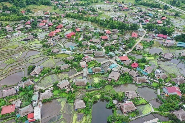 Le village culturel et touristique communautaire de Lâm Dông, dans la province de Hà Giang. Photo : baohagiang.vn