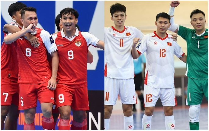 Le Vietnam contre l'Indonésie : les hôtes visent une première historique en futsal asiatique. Photo: VFF