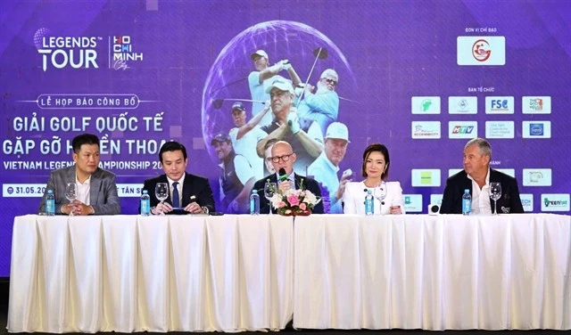 Le comité d'organisation du Vietnam Legends Championship 2025. L'événement se déroulera à Hô Chi Minh-Ville du 25 au 30 novembre. Photo : Legends Tour