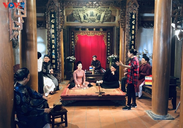 Reconstitution d'un spectacle de ca trù. Photo: VOV