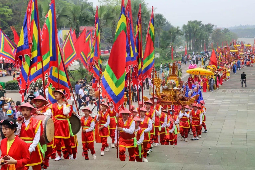 Cette année, la Fête de commémoration des rois Hung propose une variété d’activités uniques qui incarnent l’esprit héroïque de l’époque des rois fondateurs tout en restant en lien avec la société contemporaine. Photo : VNA