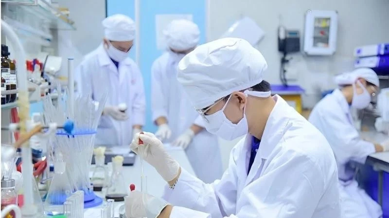 Recherche scientifique à l’Université des sciences et des technologies de Hanoi" (USTH), relevant de l’Académie des sciences et des technologies du Vietnam (VAST). Photo : USTH
